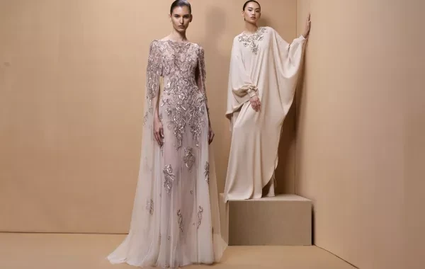 Kaftan and jalabiya models of international brands from the Resort 2025 collections